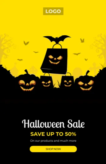 Halloween Shopping email template