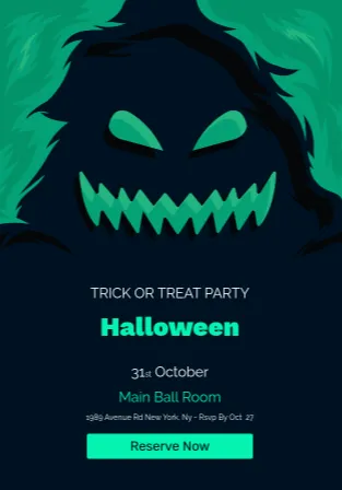 Halloween Event email template