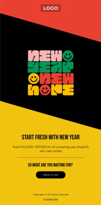 New year new hope email template preview