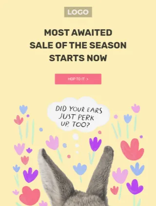 Easter Sale email template