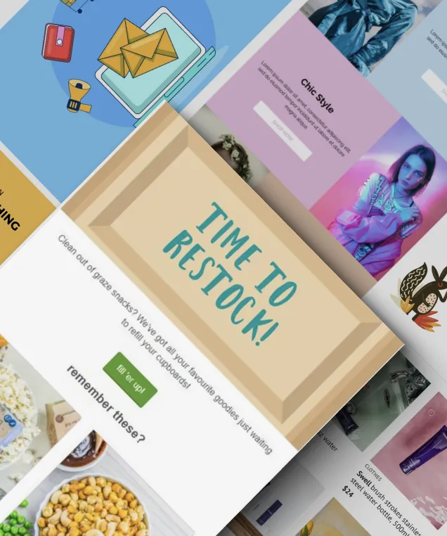 “Time to restock” product email templates