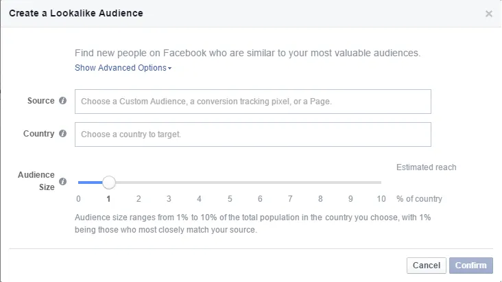 Facebook lookalike audience 2