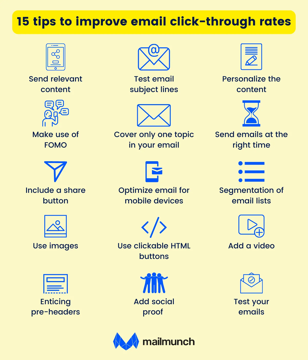 Tips for improving click-through rates