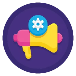 speaker phone overlayed with a gear