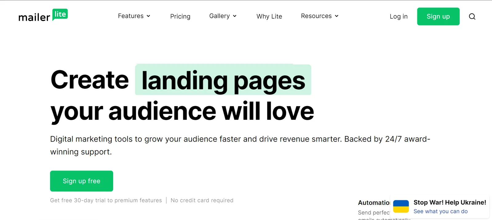 Best email newsletter software: MailerLite