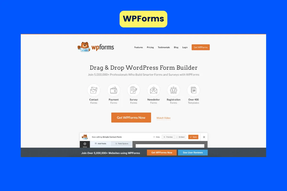 Best lead generation too - WPForms
