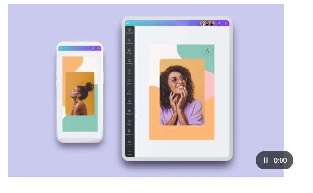 Canva team designs screenshot