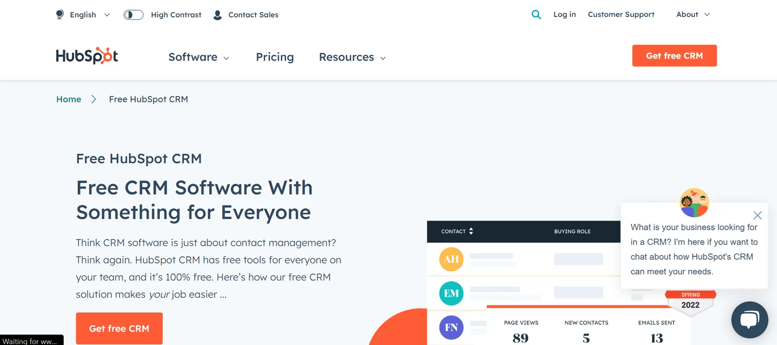 Best email newsletter software: HubSpot