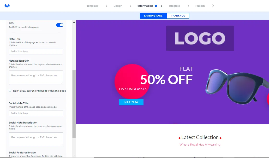 Landing Page SEO update
