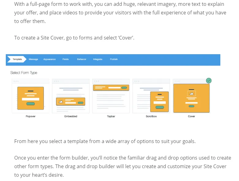 mailmunch blog in desktop and mobile view