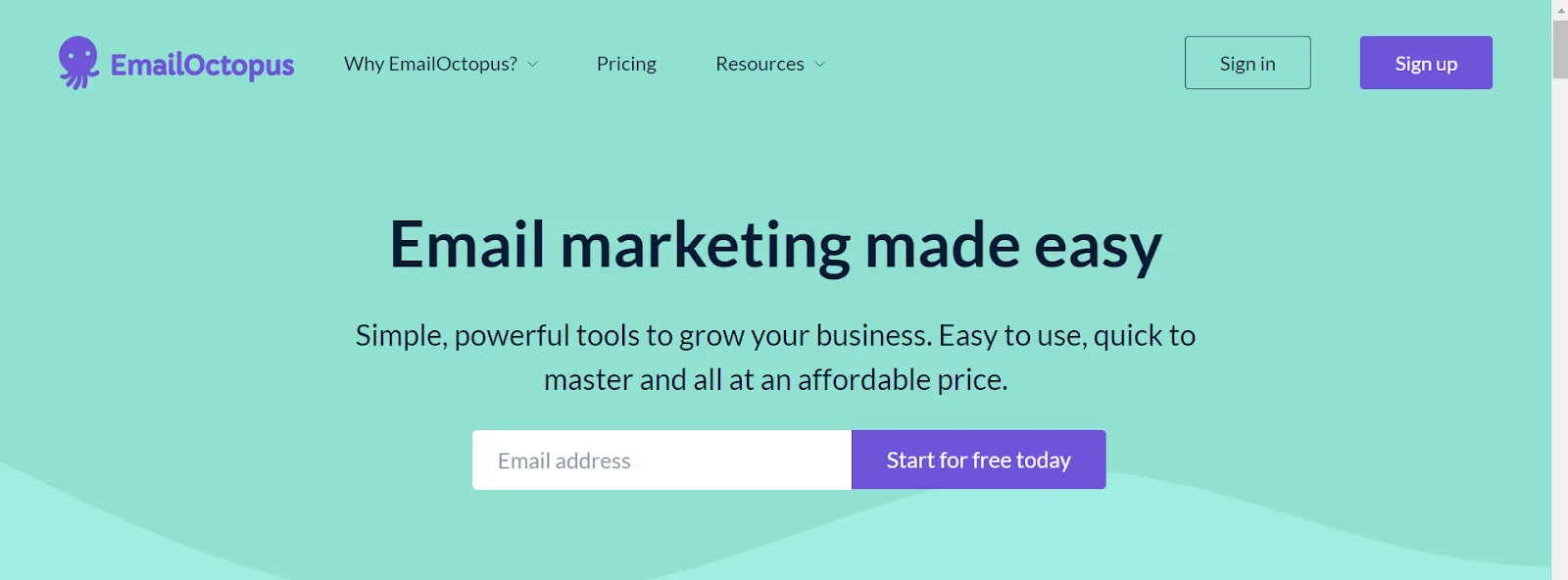 Top AI email marketing tool: EmailOctopus