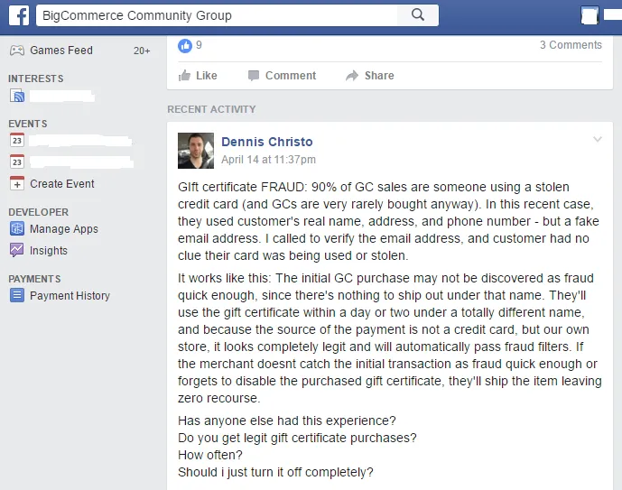 Facebook groups questions