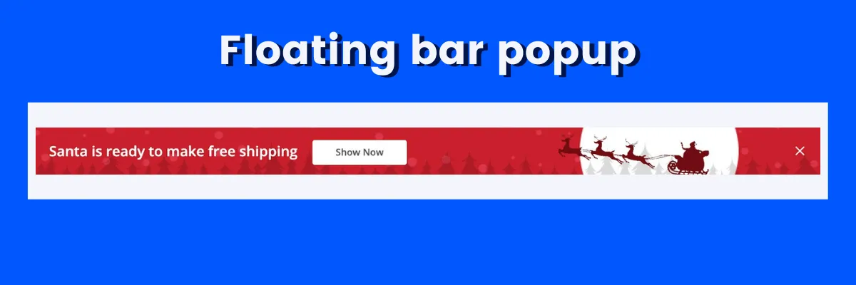 floating bar popup