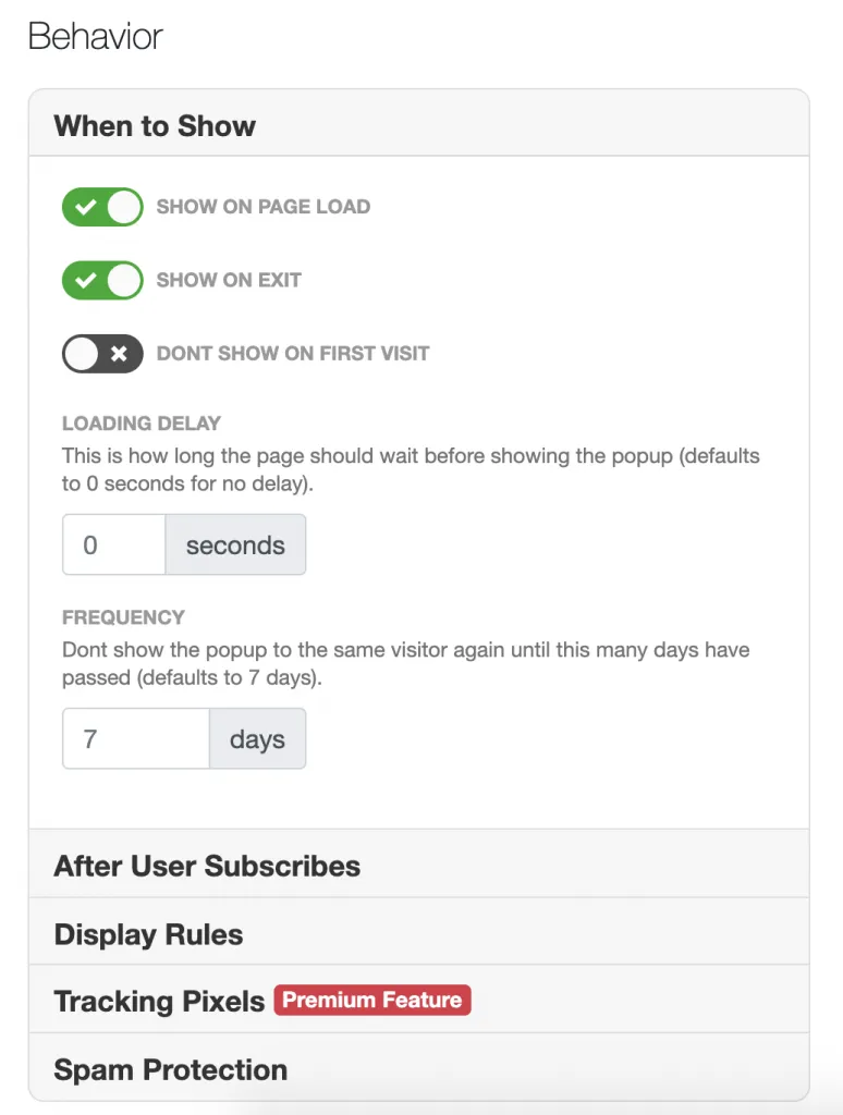 mailmunch app screenshot