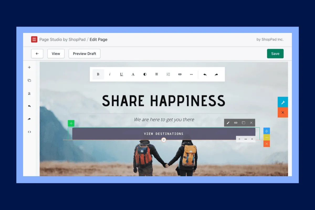 Use Page Studio for their drag and drop builder