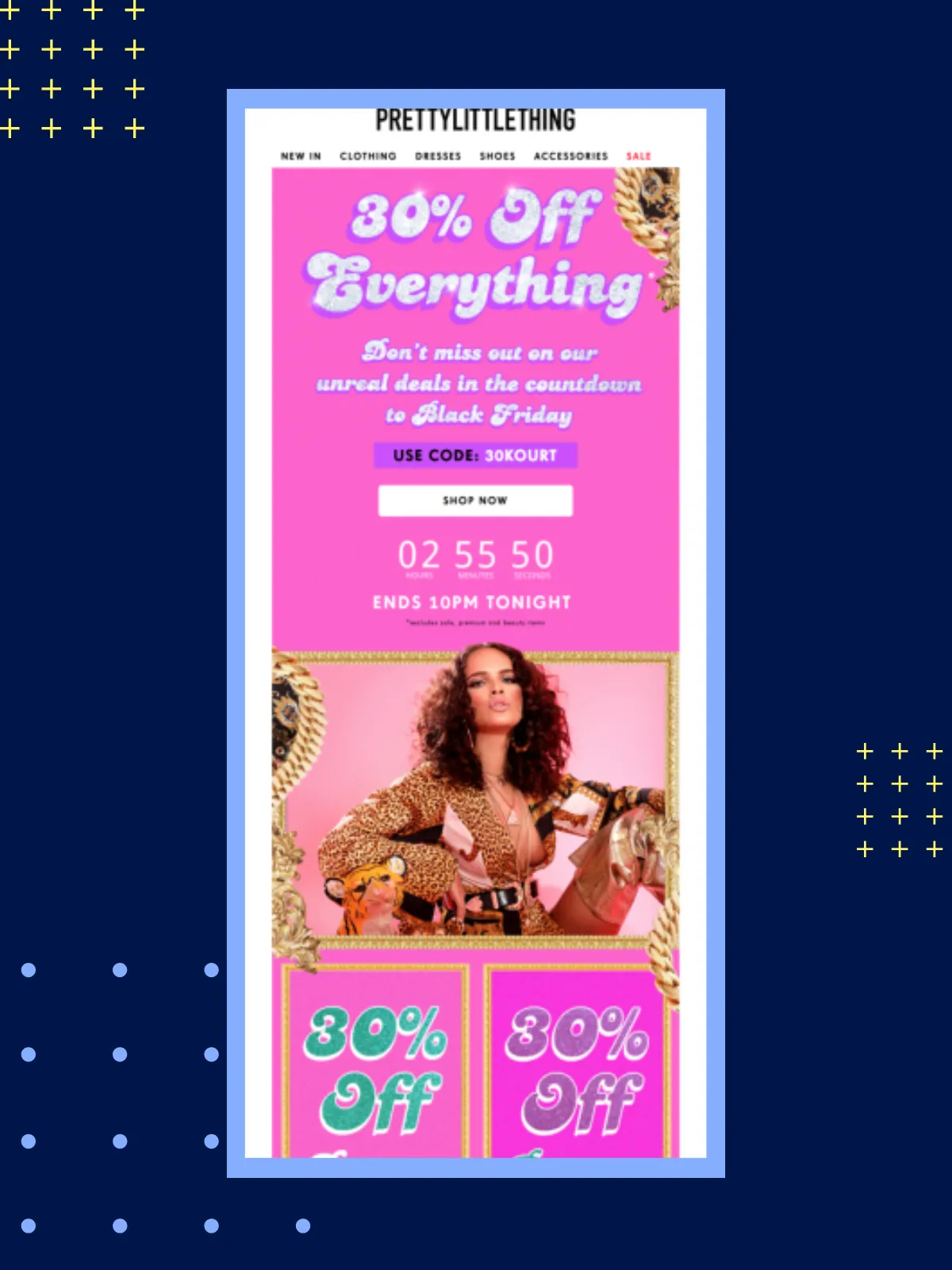 Black Friday Email Ideas: Pretty Little Thing example
