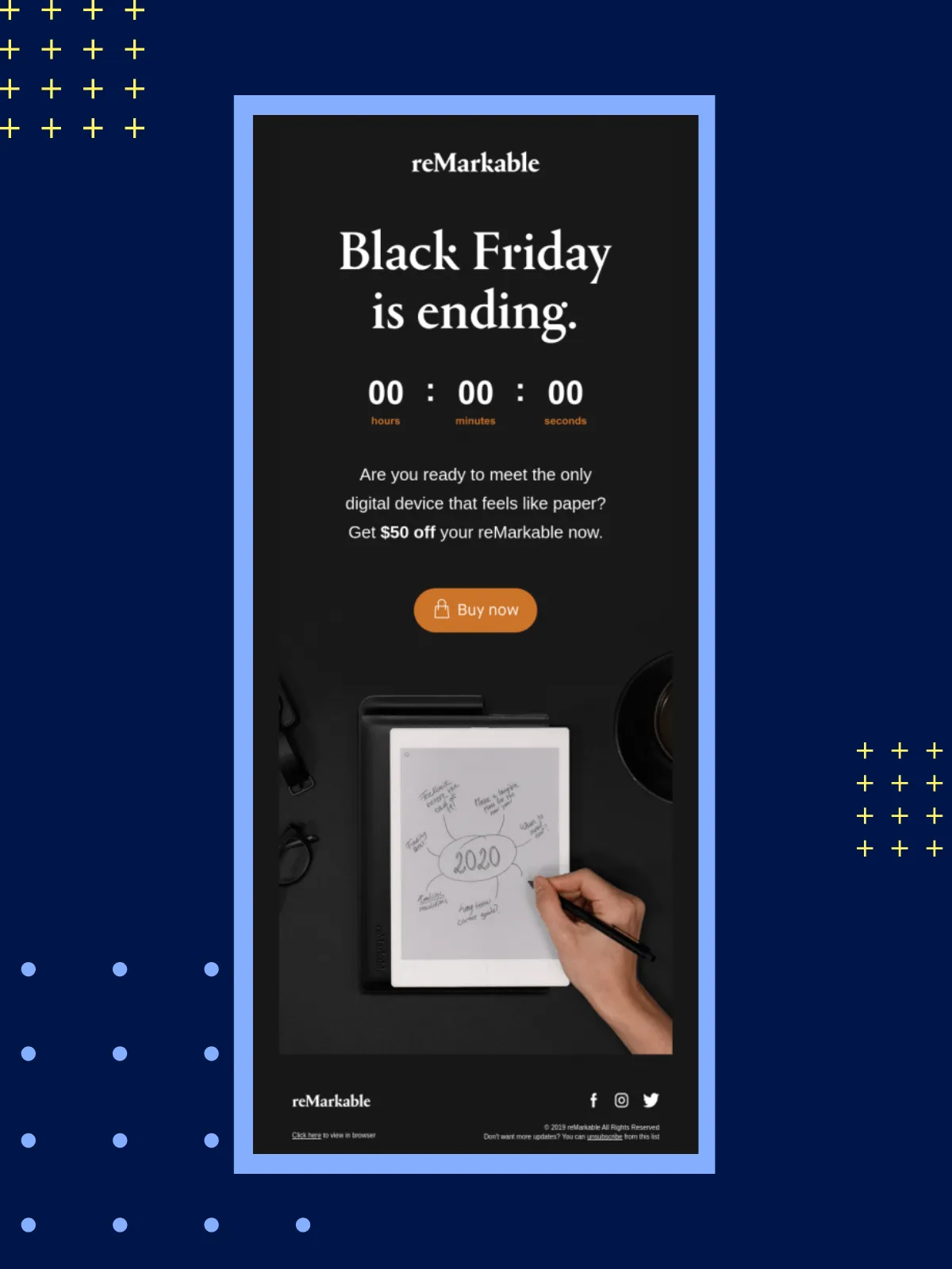 Black Friday Email Ideas: reMarable's example