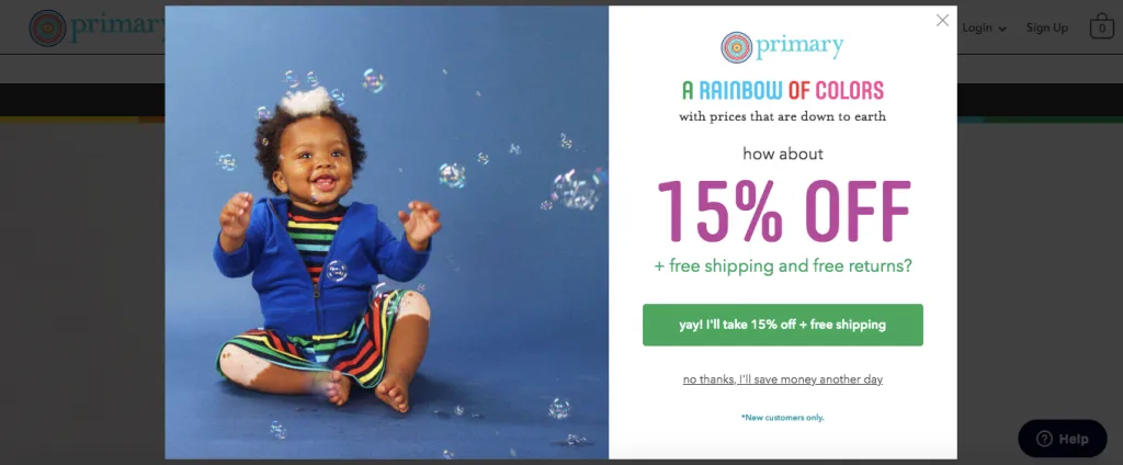 primary cta copy