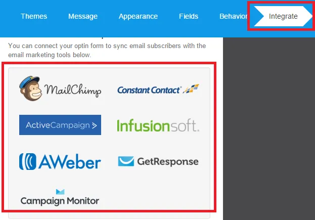 MailMunch integrate