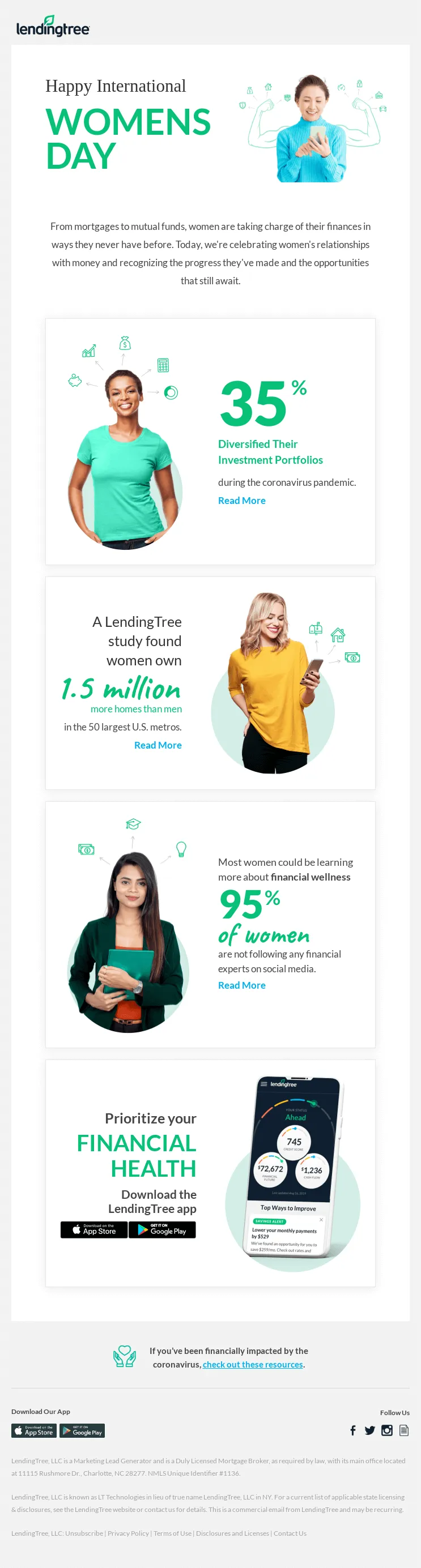 Use statistics and figures: Lendingtree