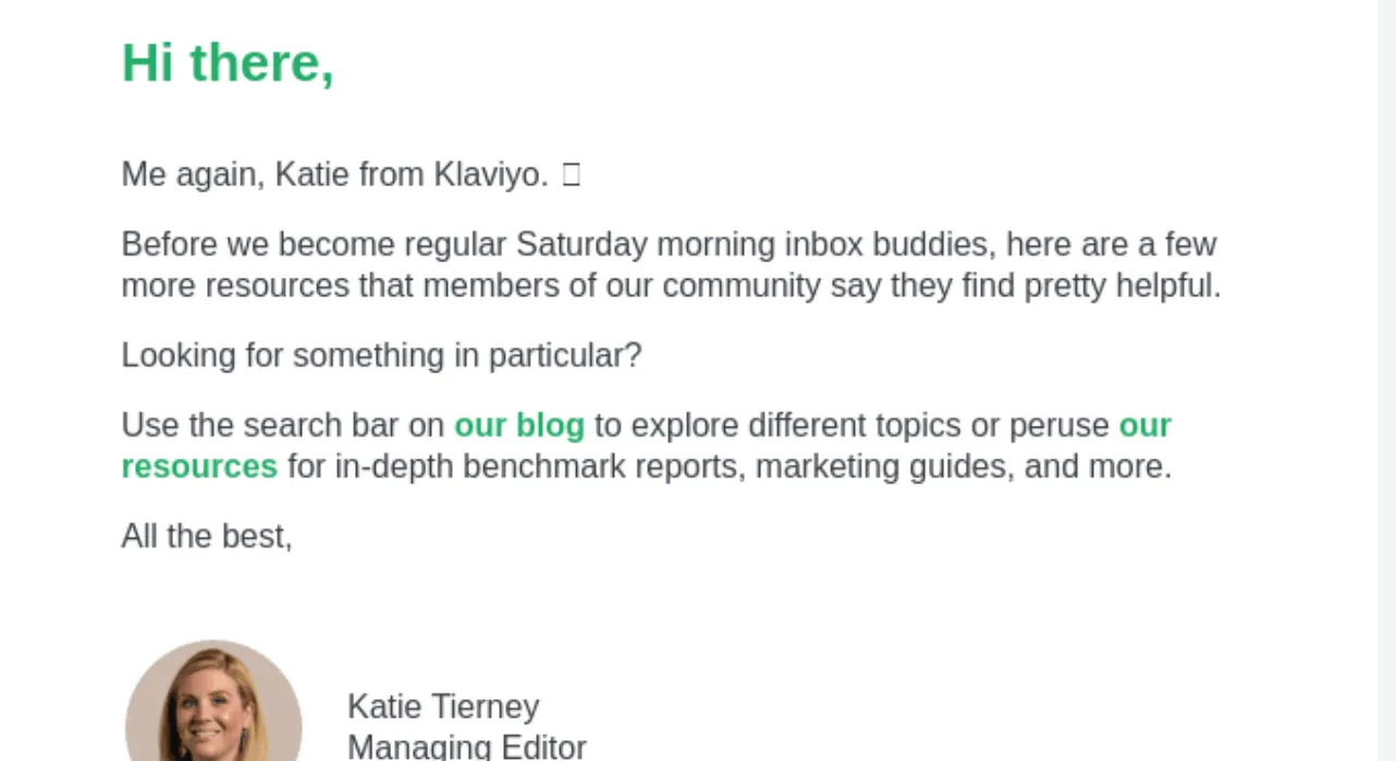 Newsletter best practice: Personalize as much as possible