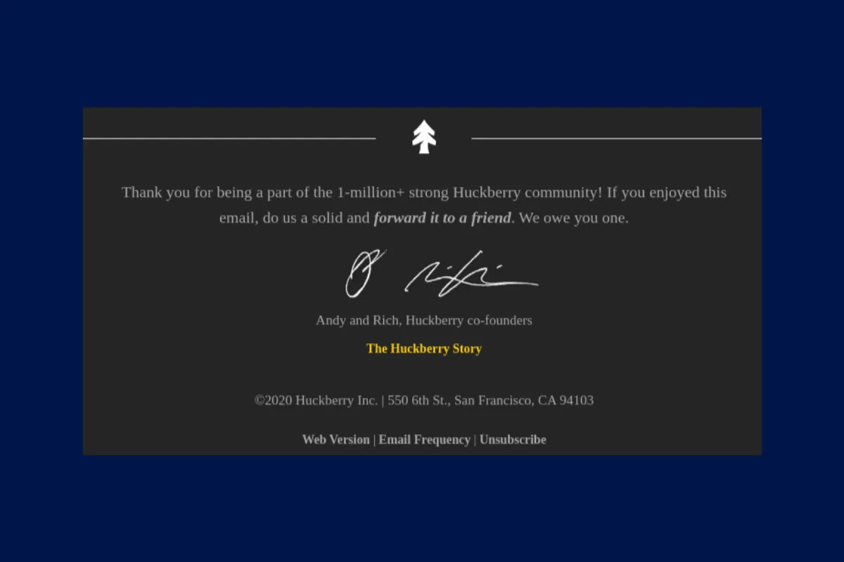 Thank you note example
