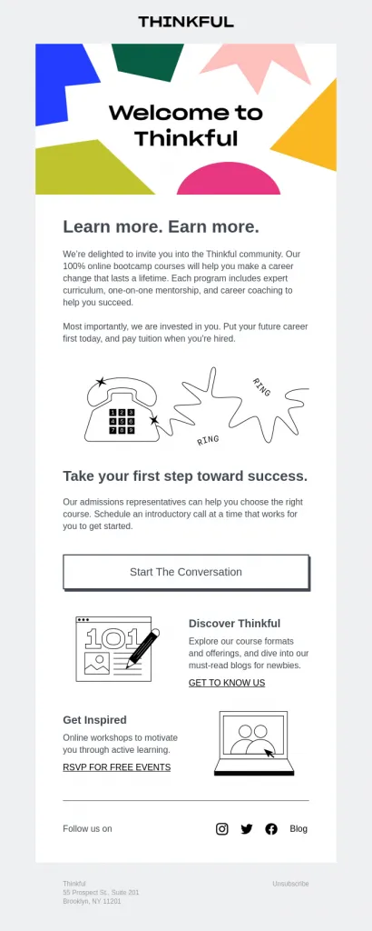thinkful email