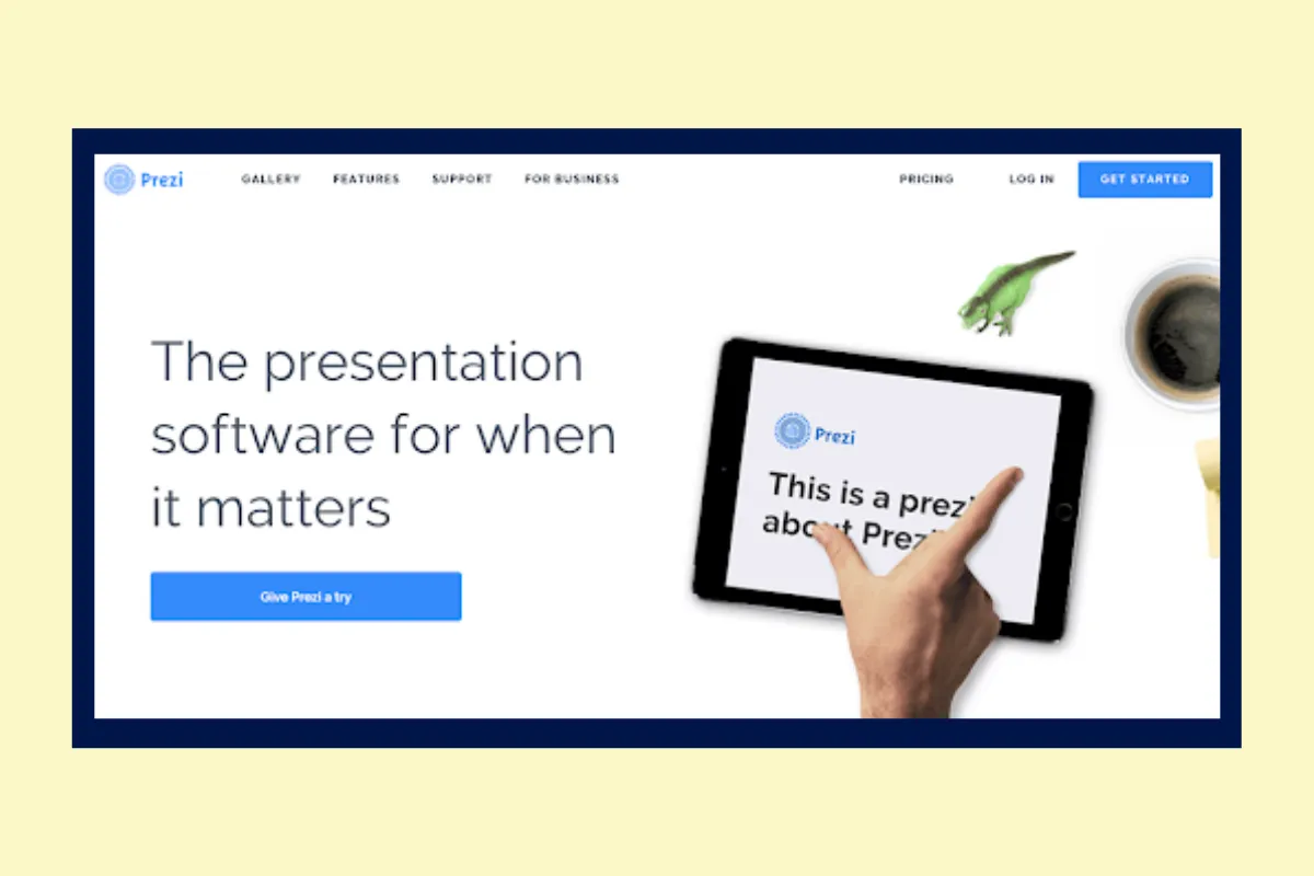 Give Prezi a try (Prezi)
