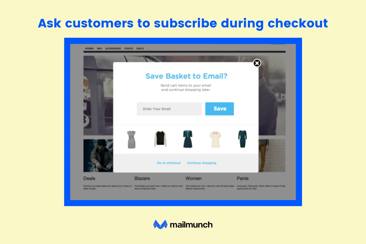 subscribe at checkout