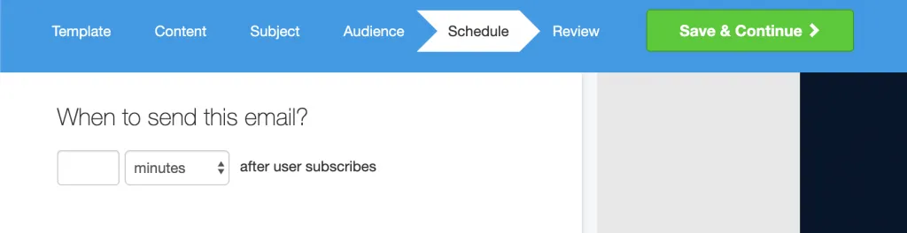 email builder screenshot