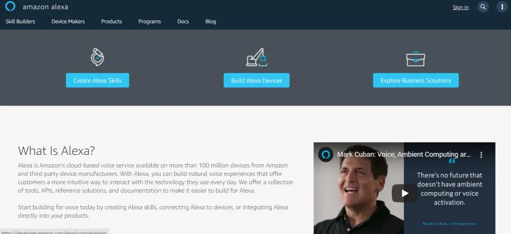 alexa account creation screenshot