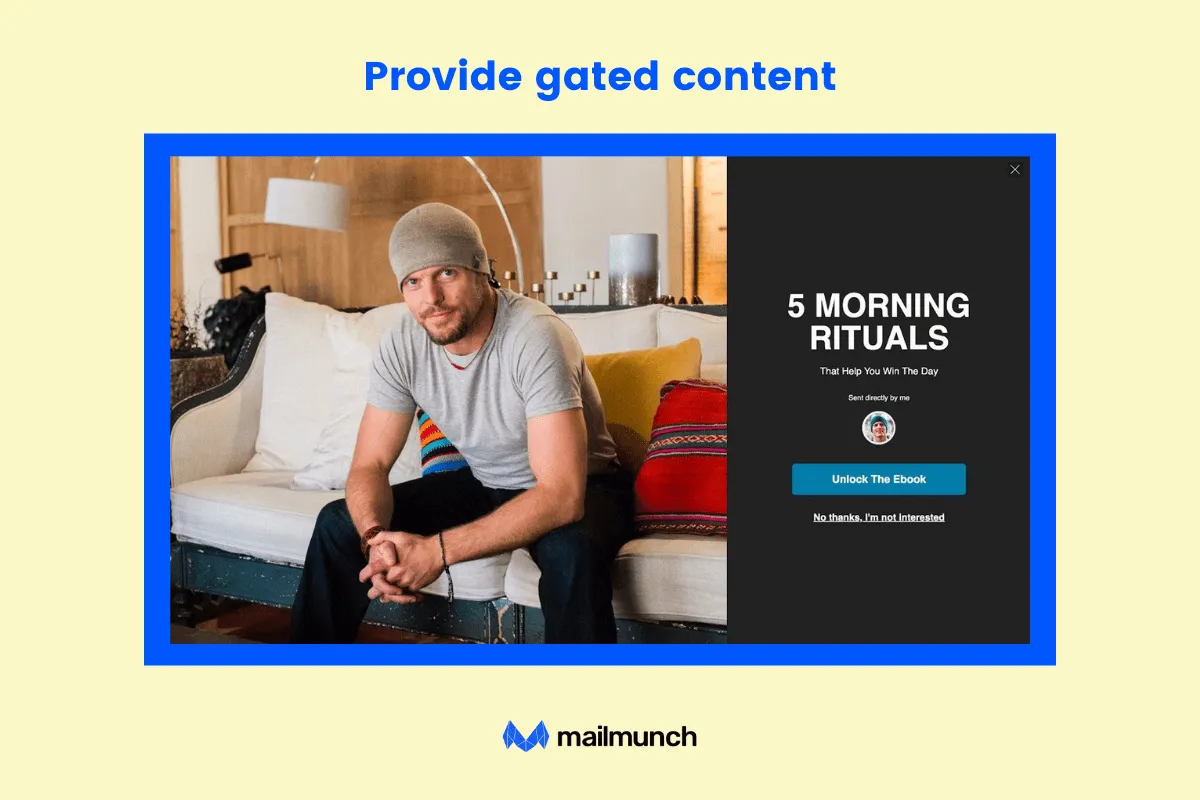 provide gated content
