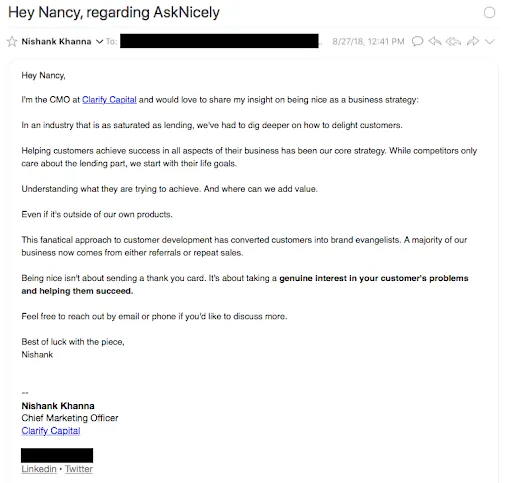 Clarify Capital Email