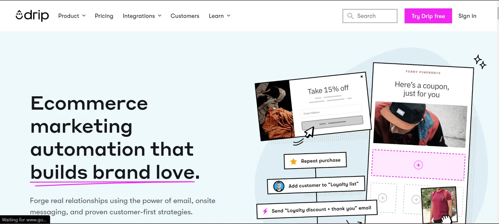 Best email newsletter software: Drip