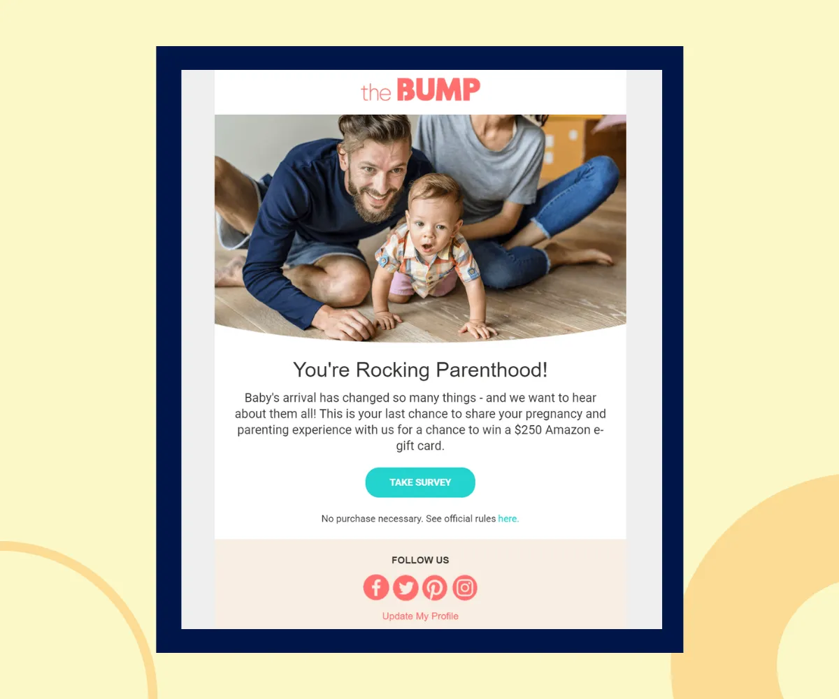 Bump email font example