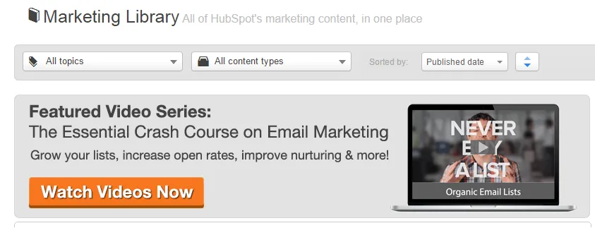 HubSpot marketing library