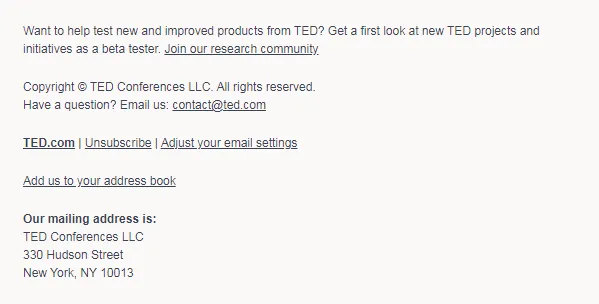 email screenshot