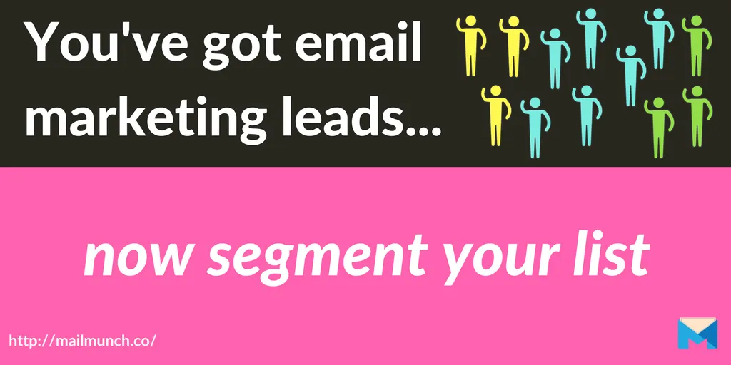 email marketing leads list segmentation header
