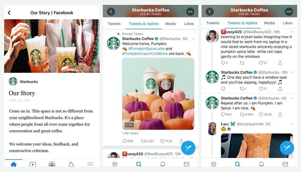 starbucks social media marketing