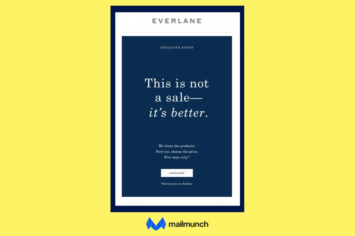 promotional email