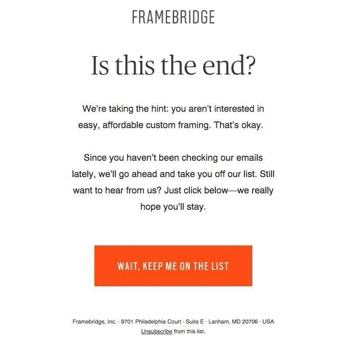 frame bridge email