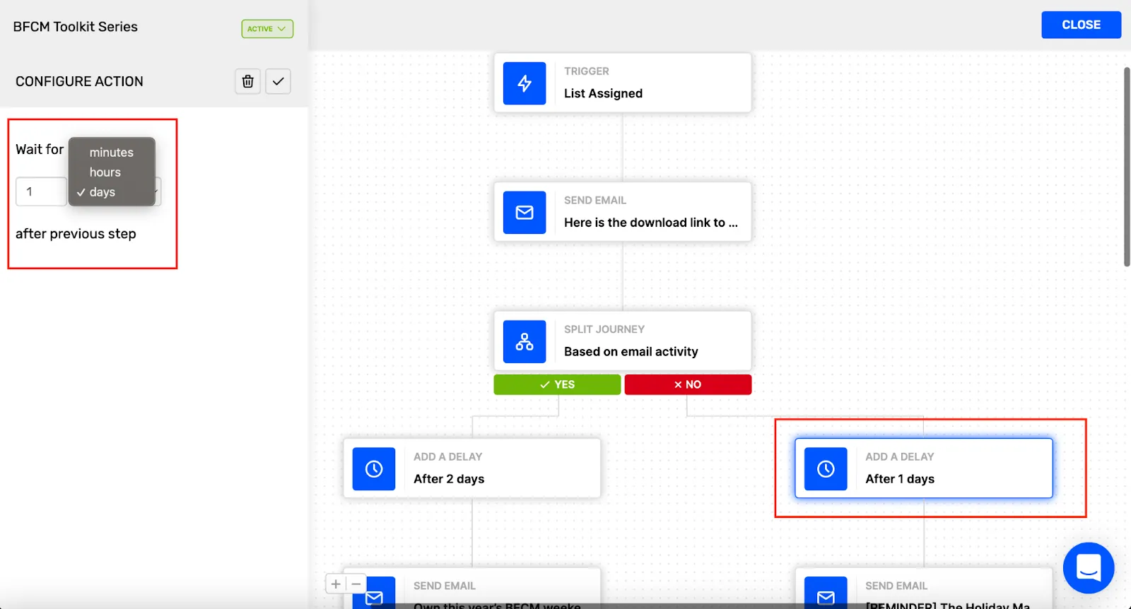 Time-based triggers example