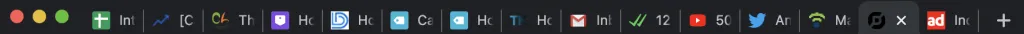 browser tabs screenshot