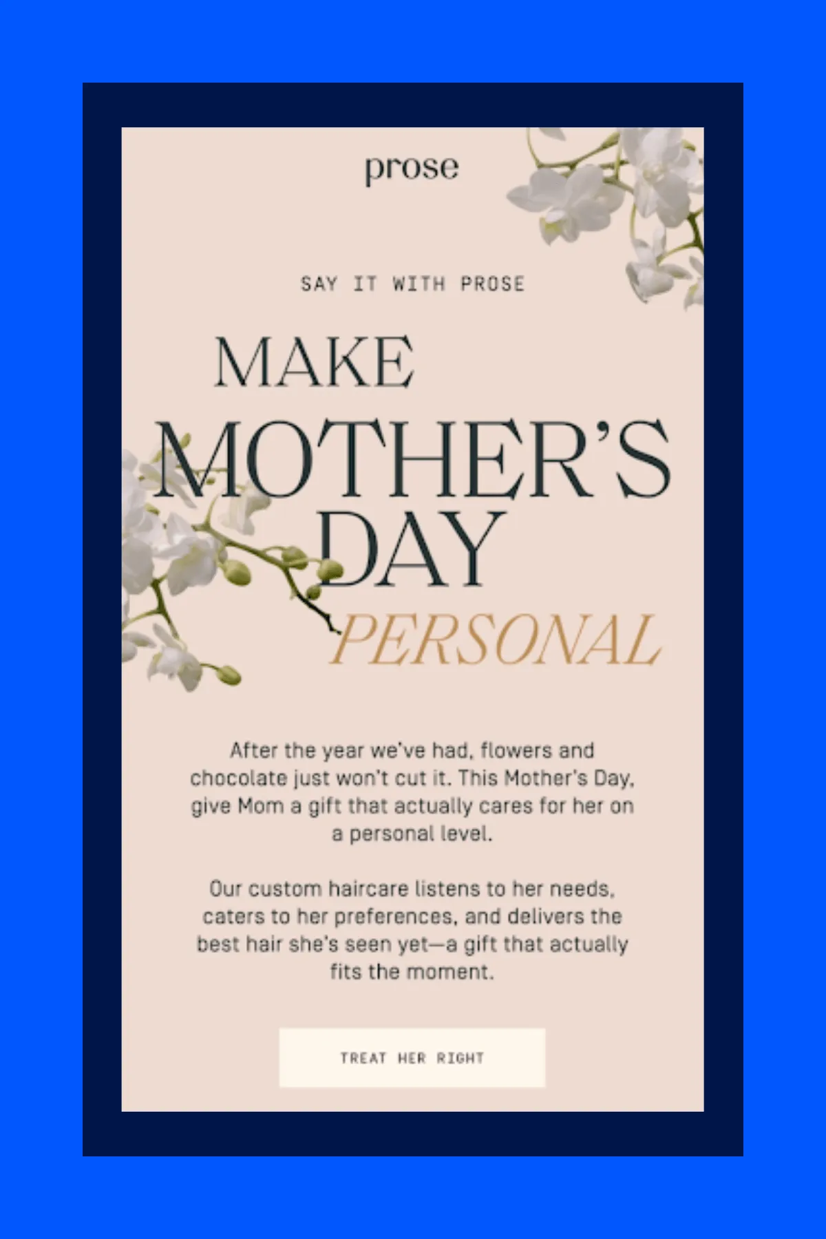 Prose promotional email