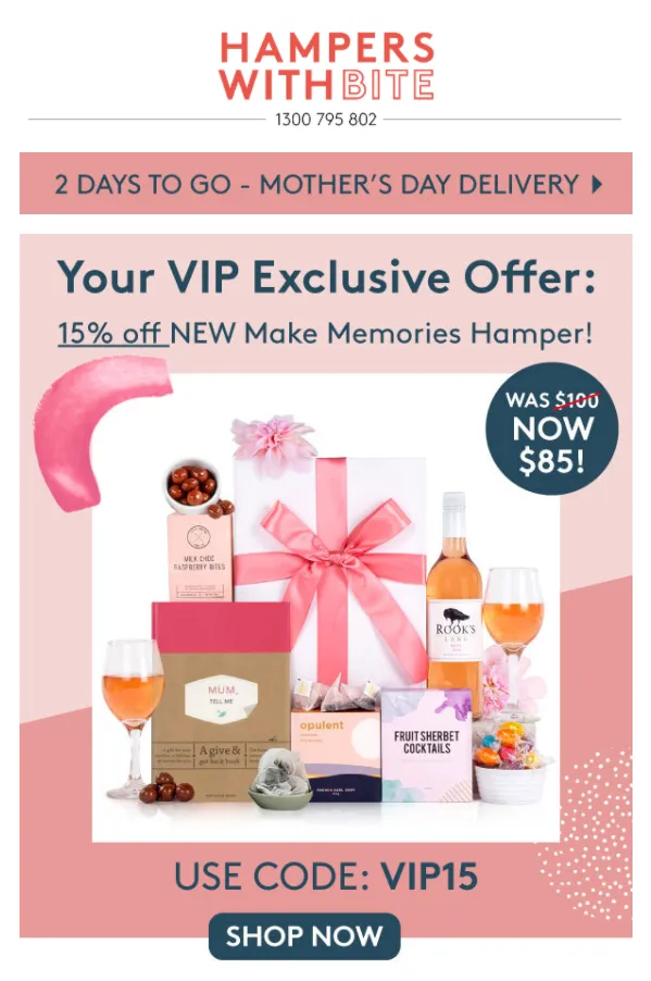 hampers email
