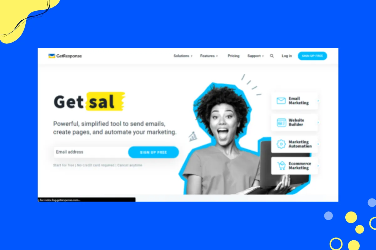 Best email cadence tools - GetResponse