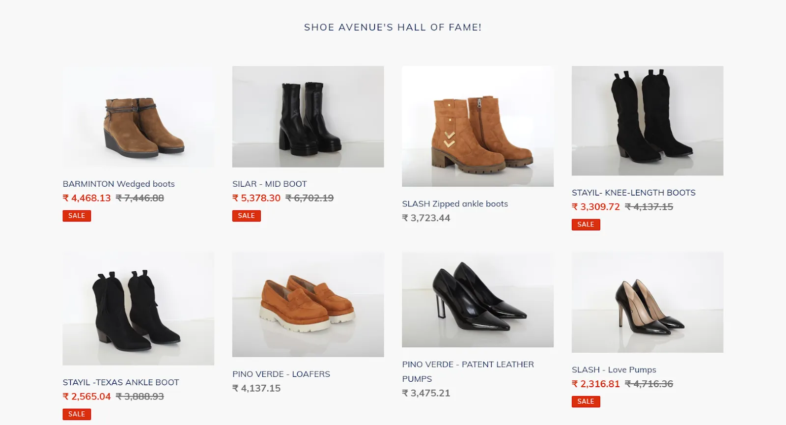 Product landing page example