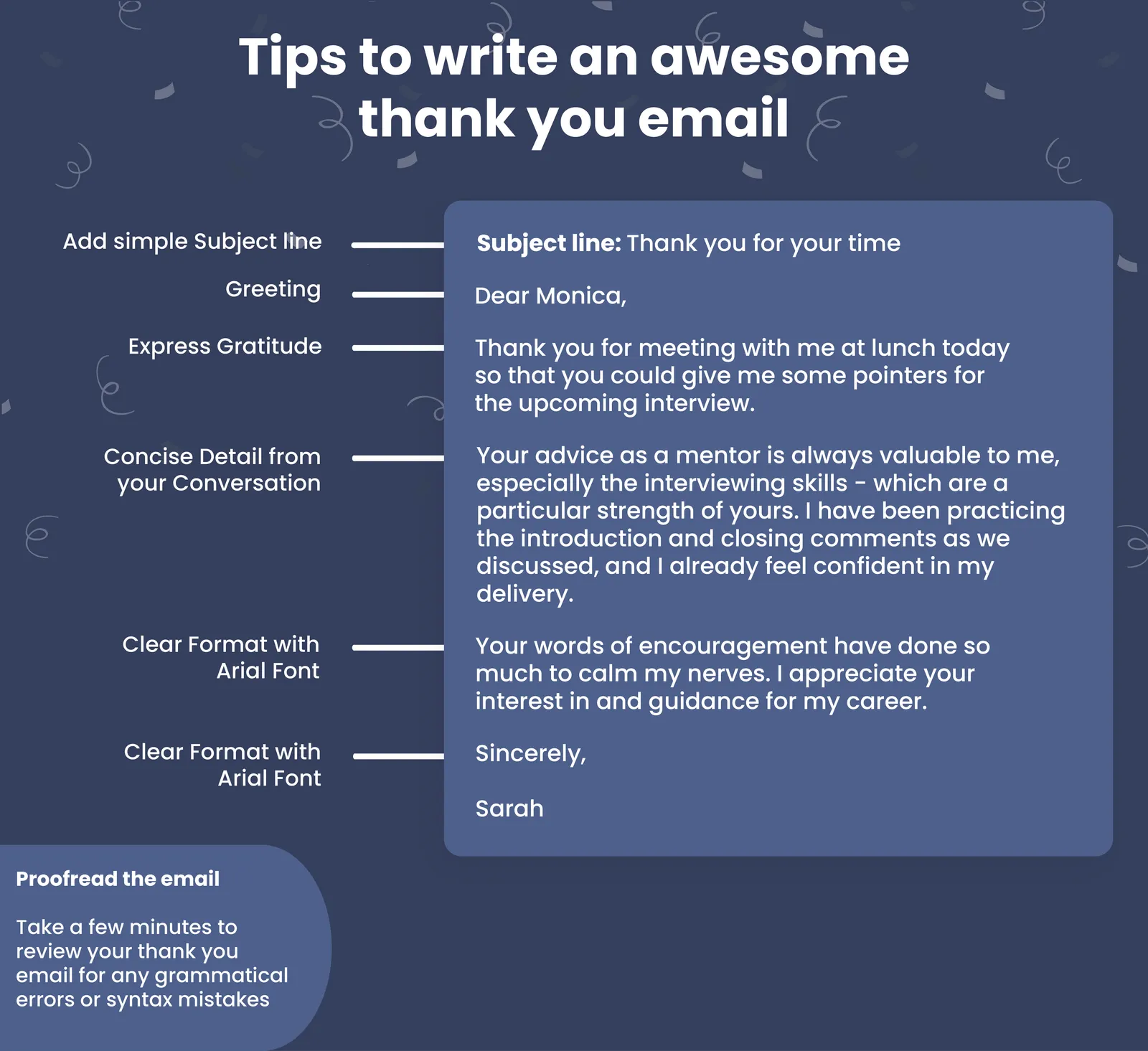 Infographic: How do you write a perfect thank you email?