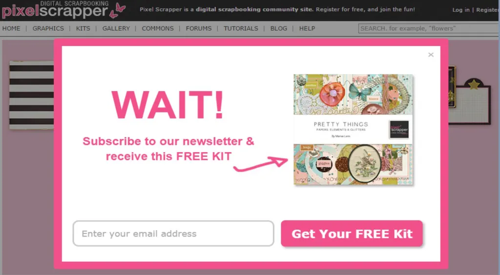 Newsletter-Pop-up
