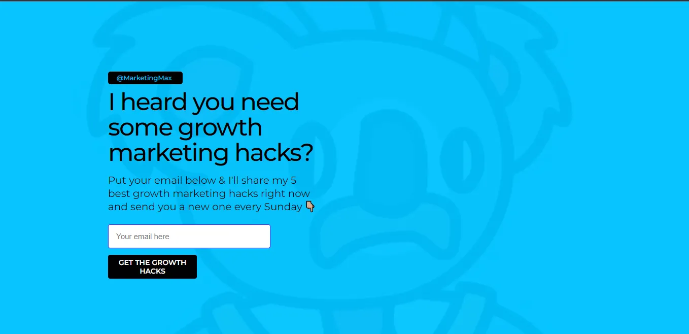 Best marketing newsletter example: Growth Hack Weekly